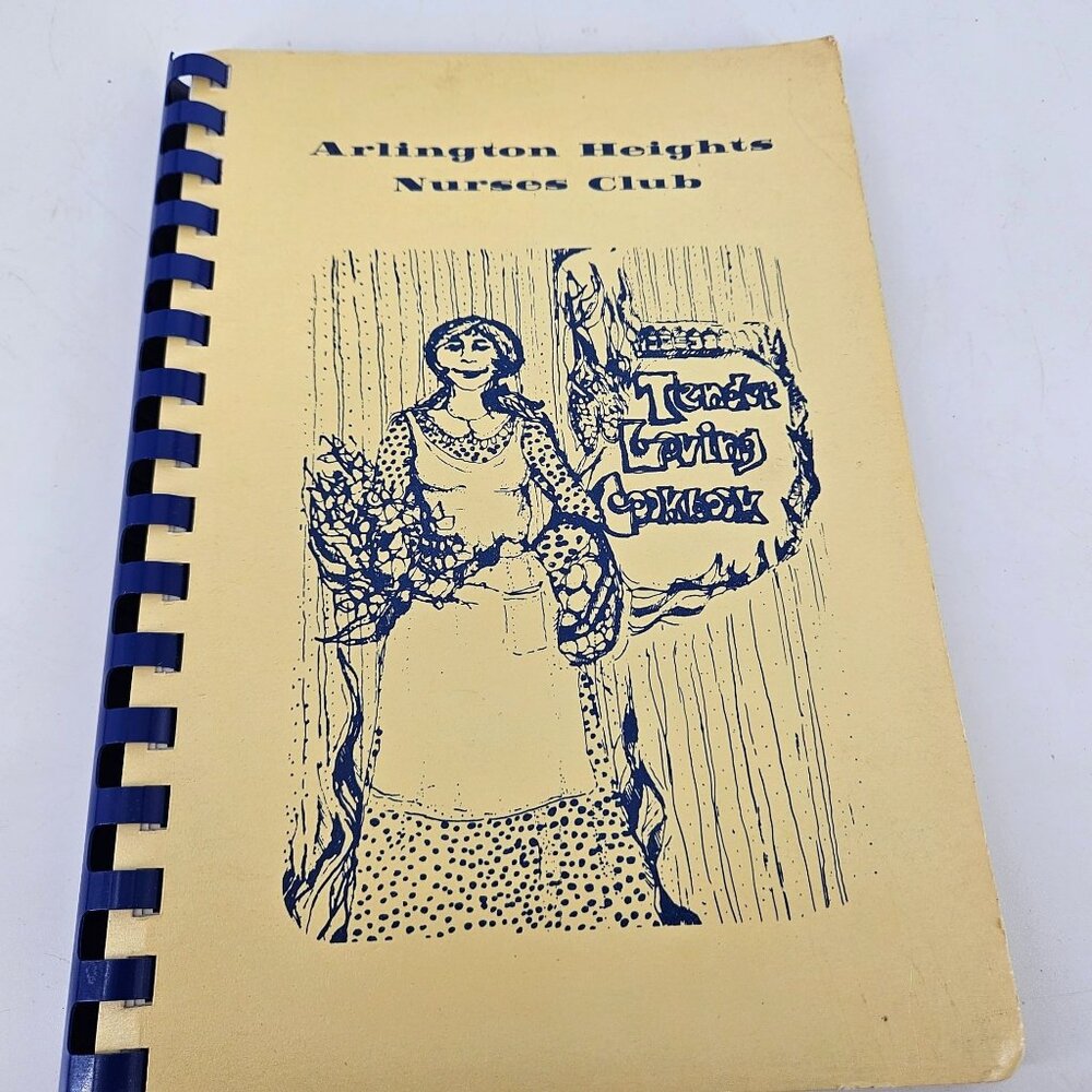 Vint 1980s Recipe Cookbook Nurse Club Arlington Heights Illinois Fundraiser Type